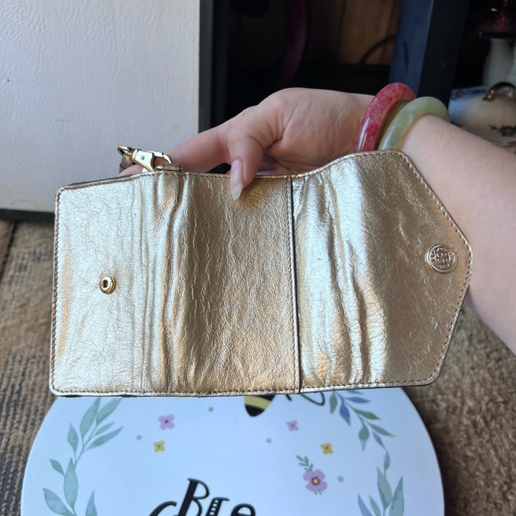 Cute Rebecca Minkoff gold small wristlet wallet - Picture 5 of 15